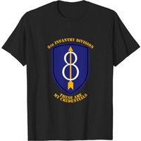 T-shirt pour hommes 8th Infantry Division en noir