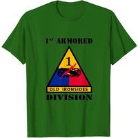T-shirt pour hommes 1st Armored Division W/Text — T-shirts pour hommes