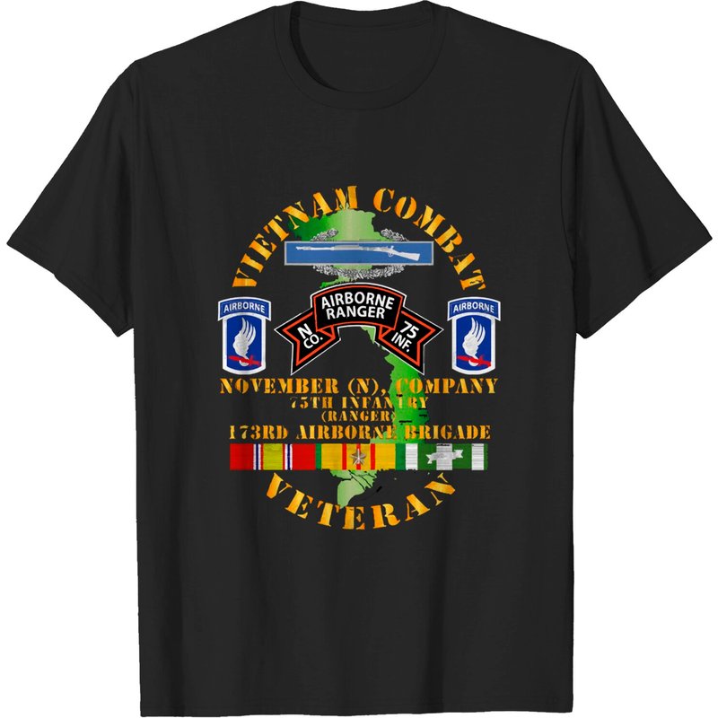 T-shirt Vietnam Combat Vet N Co 75th Infantry pour hommes — T-shirts pour hommes