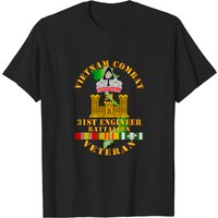 T-shirt Vietnam Combat Veteran W 31st Engineer Bn pour hommes