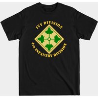 4th Infantry Division Men's T-Shirt in Black — Mens T Shirts