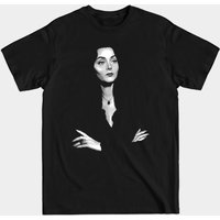T-shirt pour hommes Morticia Addams en noir — T-shirts pour hommes