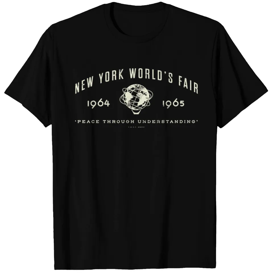 T-shirt pour hommes Vintage Tagline Tan - Exposition universelle 1964-65 de New York — T-shirts pour hommes