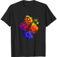 PS4 Buttons Men's T-Shirt in Black