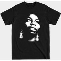 T-shirt pour hommes Nina Simone en noir — T-shirts pour hommes