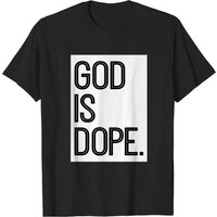 T-shirt pour hommes God Is Dope en noir — T-shirts pour hommes