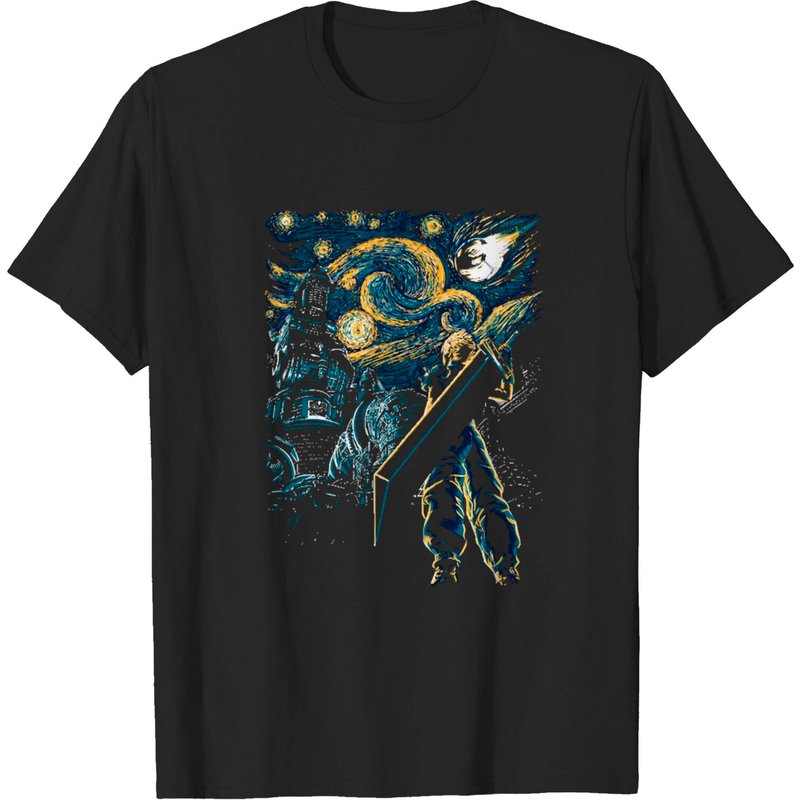 T-shirt pour hommes Starry Remake Final Fantasy VII — T-shirts pour hommes