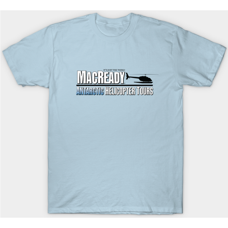 T-shirt MacReady Tours en Hélicoptère Antarctique - The Thing pour hommes — T-shirts pour hommes
