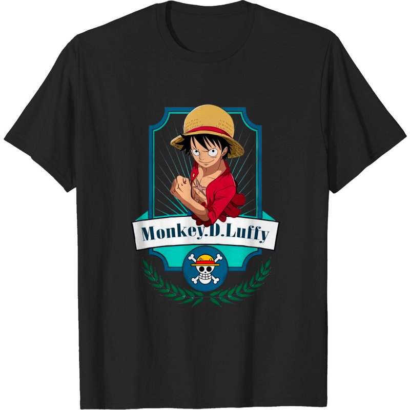 T-shirt One Piece Anime Monkey D Luffy pour hommes — T-shirts pour hommes