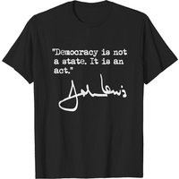 T-shirt pour hommes John Lewis - La démocratie n'est pas un état. C'est un acte. — T-shirts pour hommes