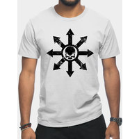 T-shirt Mark Of Chaos Distressed Black Warhammer 40k pour hommes