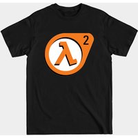 T-shirt pour hommes avec logo Half-Life 2 en noir — T-shirts pour hommes