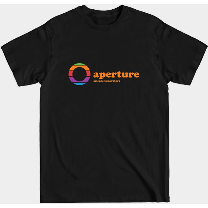 T-shirt pour hommes avec logo Aperture en noir