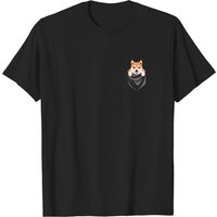 T-shirt pour hommes avec Shiba Inu dans votre poche — T-shirts pour hommes
