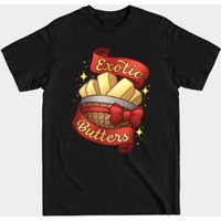 T-shirt noir pour hommes Exotic Butters