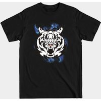 T-shirt pour hommes avec tigre blanc aux yeux bleus — T-shirts pour hommes