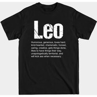 T-shirt noir pour hommes Leo — T-shirts pour hommes
