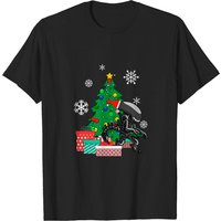 T-shirt pour hommes Alien Xenomorph autour du sapin de Noël — T-shirts pour hommes