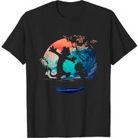 T-shirt pour hommes Calvin And Hobbes Galaxy en noir — T-shirts pour hommes