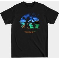 T-shirt pour hommes Calvin And Hobbes Galaxy
