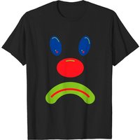 T-shirt pour hommes Sad Clown RGB en noir — T-shirts pour hommes