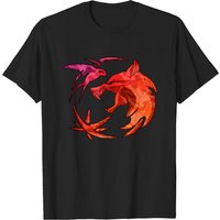 T-shirt pour hommes - Emblème The Witcher - Variante rouge — T-shirts pour hommes