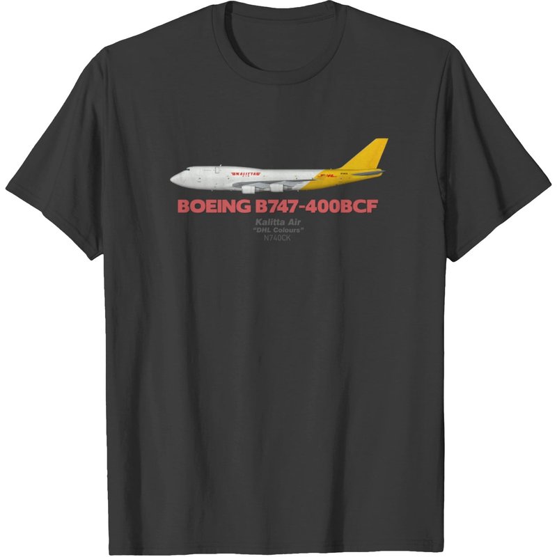Boeing B747-400BCF - Kalitta Air Couleurs DHL T-shirt pour hommes — T-shirts pour hommes