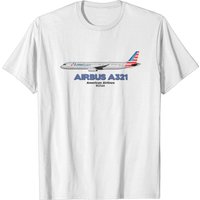 T-shirt pour hommes Airbus A321 American Airlines — T-shirts pour hommes