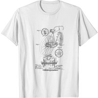 T-Shirt Homme avec Dessin de Brevet Vintage de Vélo — T-shirts pour hommes