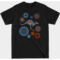 Aboriginal Dot Art Kangaroo Color Men's T-Shirt — Mens T Shirts