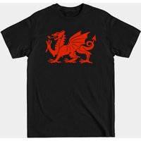 Welsh Dragon Men's T-Shirt in Black