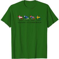 T-shirt Silhouette de Moose des Couleurs de Scandinavie pour Hommes — T-shirts pour hommes
