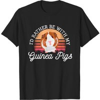 Je Préférerais Être Avec Mon Cochon d'Inde Cavy Rodent T-Shirt pour Hommes — T-shirts pour hommes