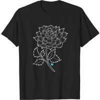 T-shirt pour hommes Dahlia en noir