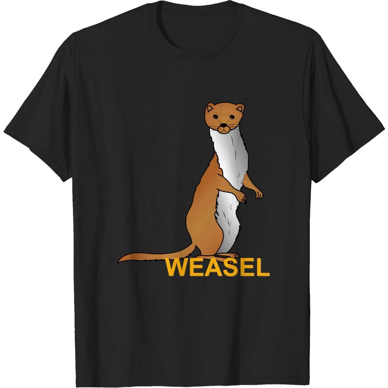 T-shirt pour hommes Weasel en noir
