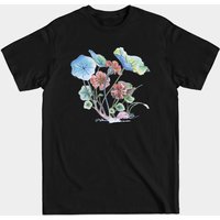Nasturtium Watercolor Flowers Men's T-Shirt