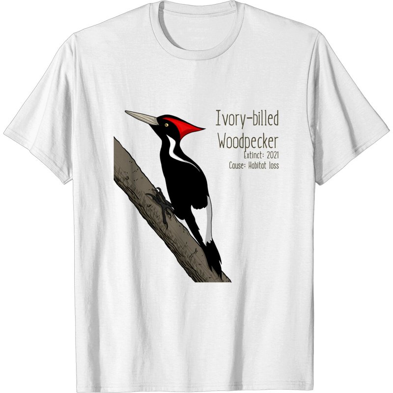 T-shirt pour hommes Espèce éteinte Pic à dos ivoire — T-shirts pour hommes