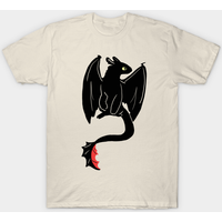 T-shirt noir pour hommes Toothless — T-shirts pour hommes