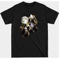 T-shirt pour hommes Wolves Howling Cute Funny