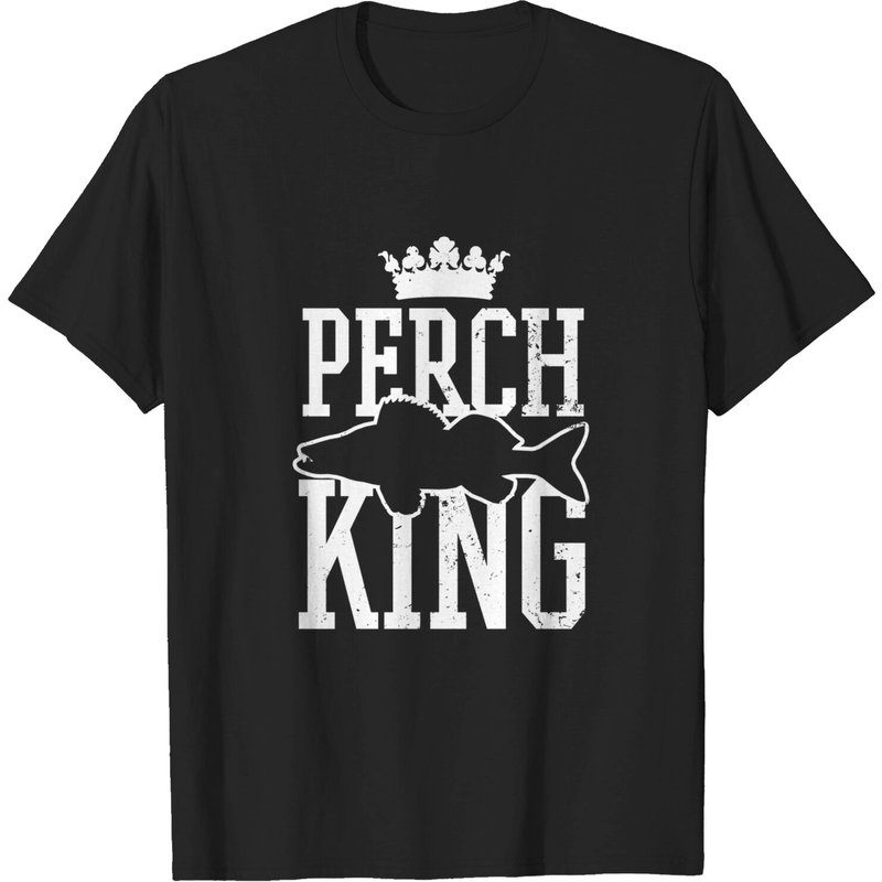 T-shirt Perch King Gift pour hommes en noir