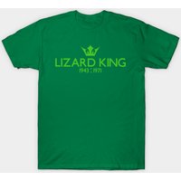 T-shirt noir double face pour hommes Lizard King