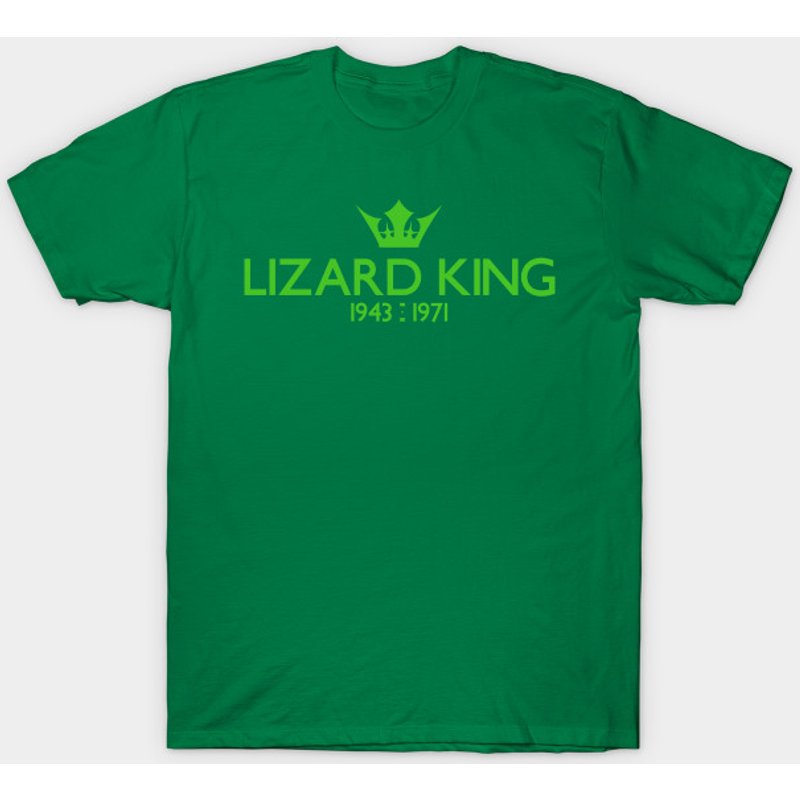 T-shirt noir double face pour hommes Lizard King — T-shirts pour hommes