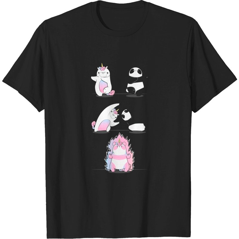 T-shirt pour hommes Panda avec Fusion de Licorne — T-shirts pour hommes