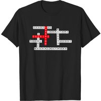 T-shirt Mot Croisé en Apprentissage Machine pour Hommes