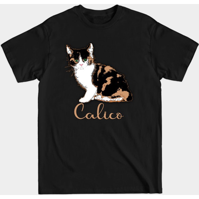 T-shirt pour hommes Sweet Calico Cat Art — T-shirts pour hommes