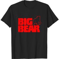 T-shirt pour hommes avec logo Big Bear au style vintage décoloré
