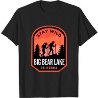 T-shirt pour hommes Big Bear Lake California Hiking — T-shirts pour hommes