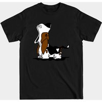 T-shirt pour hommes Howling Basset Hound en noir — T-shirts pour hommes