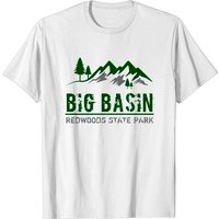 Big Basin Redwoods State Park Men's T-Shirt in Black