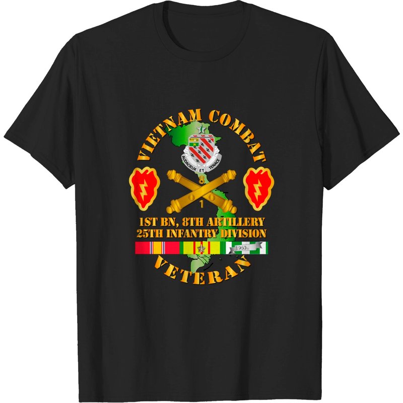 T-shirt pour hommes vétéran du combat au Vietnam 1er Bn 8e Artillerie — T-shirts pour hommes